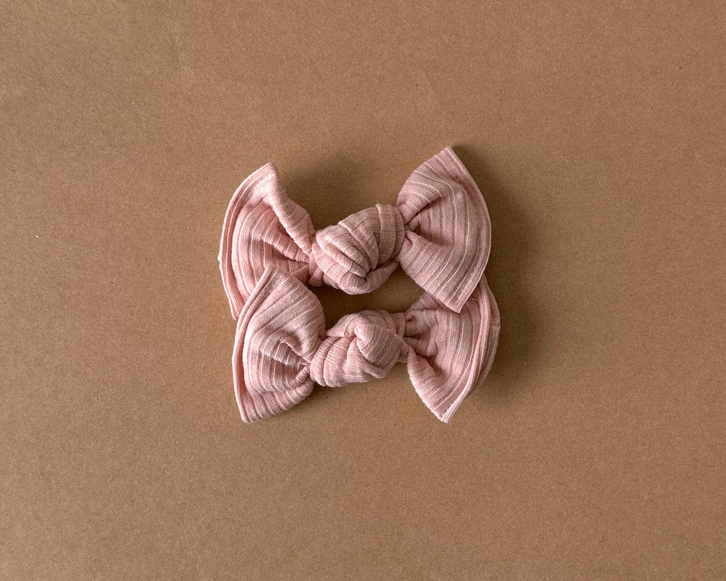 Blush Ribbed BloomCLIPS set of 2