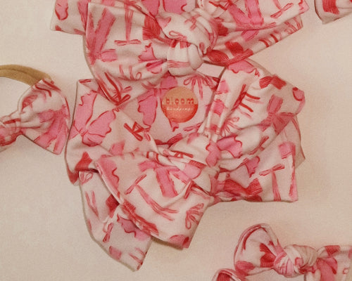 Oversized Bow BOWS Tie On Headwrap