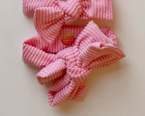 taffy wavy ribbed oversized baby bows