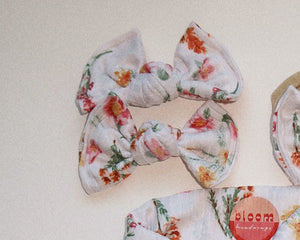 toddler bow clips wildflower 