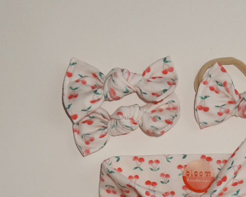 white cherries bloom clips for toddler hair clips baby girl bows