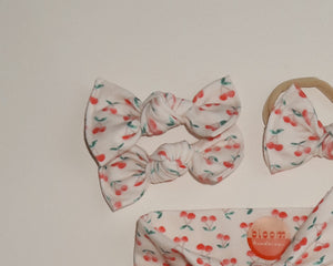 white cherries bloom clips for toddler hair clips baby girl bows