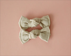 Ivory Wide Ribbed BloomCLIPS set of 2