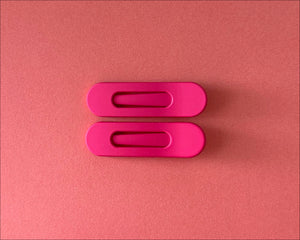 Hot Pink GRWM Clips set of 2