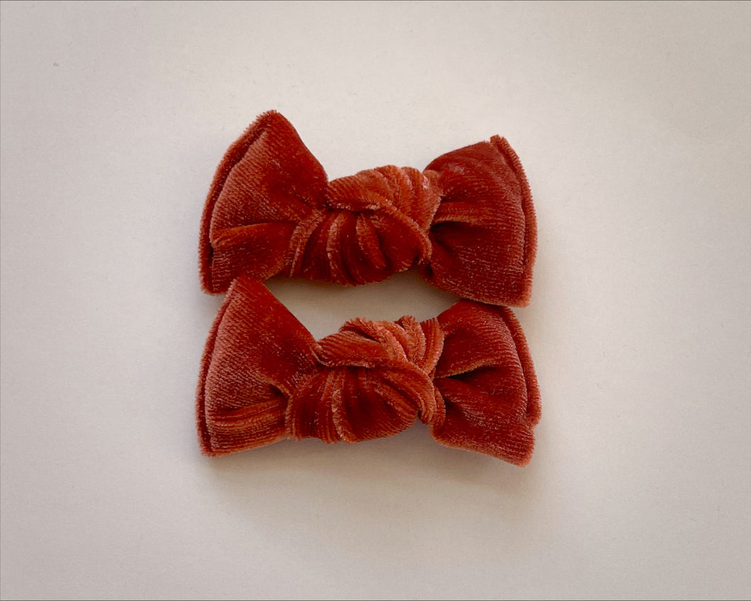 Rust Velvet BloomCLIPS set of 2