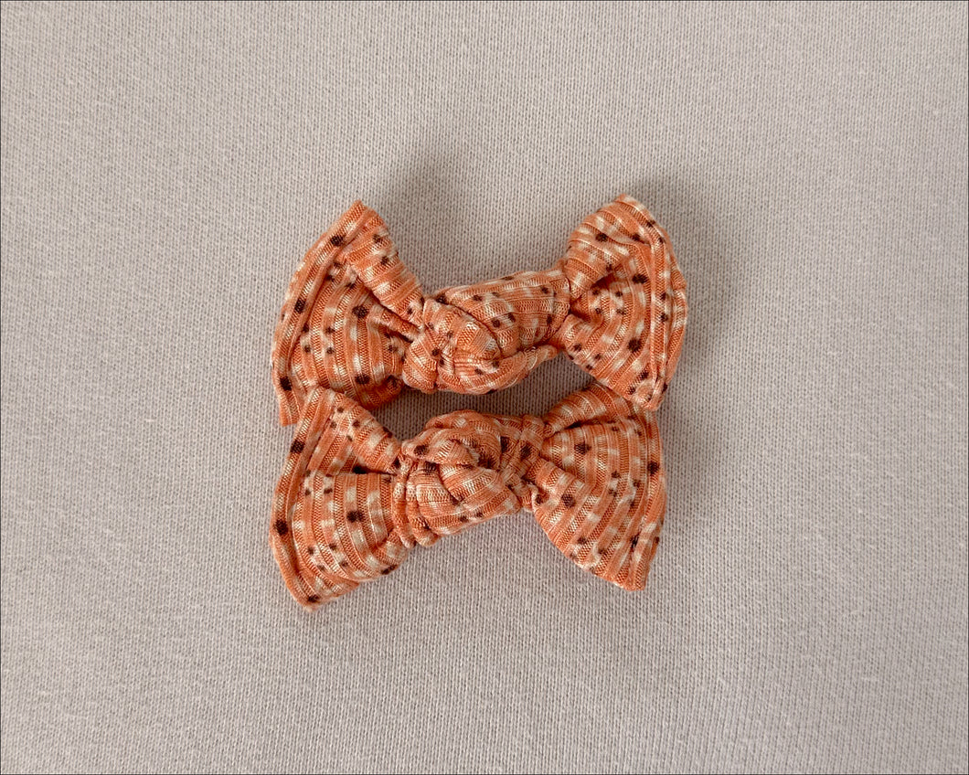 Orange Daisies Ribbed BloomCLIPS set of 2